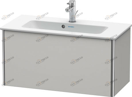XS406603939 Тумбочка подвесная компакт XSquare #XS4066 810 x 388 мм Скандинавский белый шелковисто-матовый лак Duravit