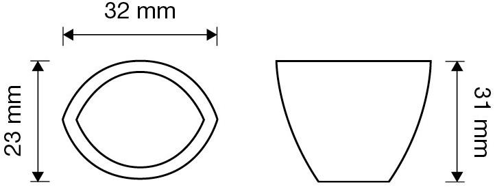 LINEA CALI' Ручка Zamak с кристаллами swarovski® Elipse 322 pb - Вид №2