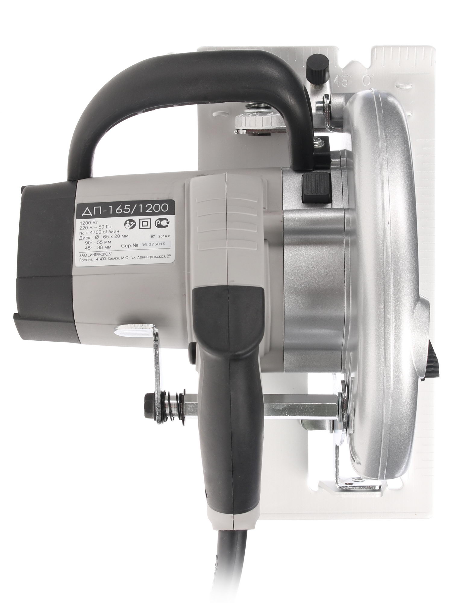 Пила дисковая Интерскол ДП-165/1200 0152203 STDN-0041102 - Вид №3