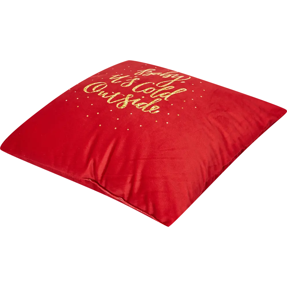 Подушка Холодный путь 45x45 см цвет красный SEASONS STLM-2017324 - Вид №1