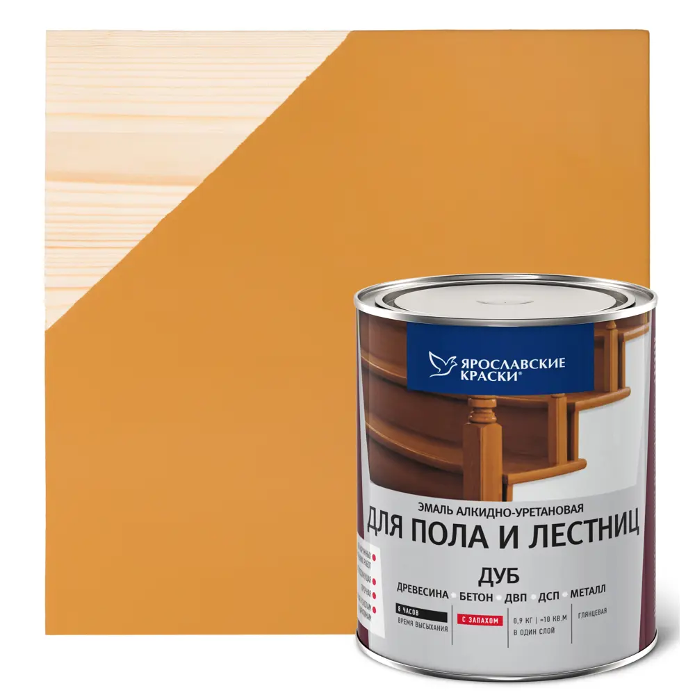 Эмаль для пола и лестниц 0.9 кг цвет дуб Santreyd STLM-2143460