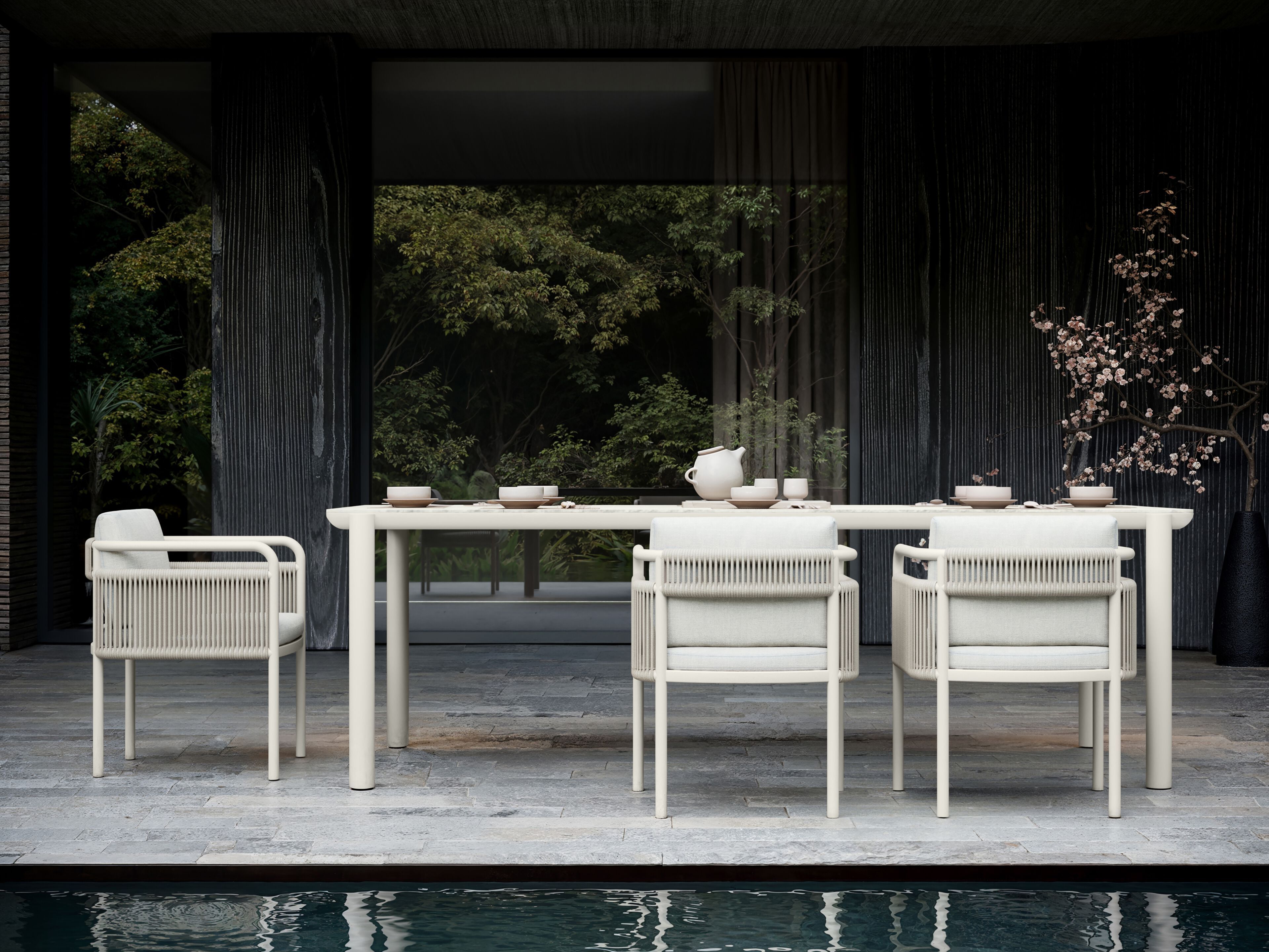 Алюминиевый прямоугольный садовый стол SNOC ссылка ARCH-00111812 - Вид №5