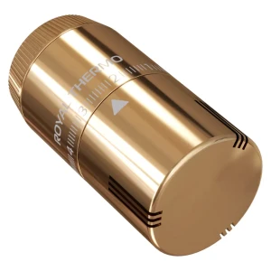 Термостатическая головка жидкостная Royal Thermo Design M30x1.5 золото