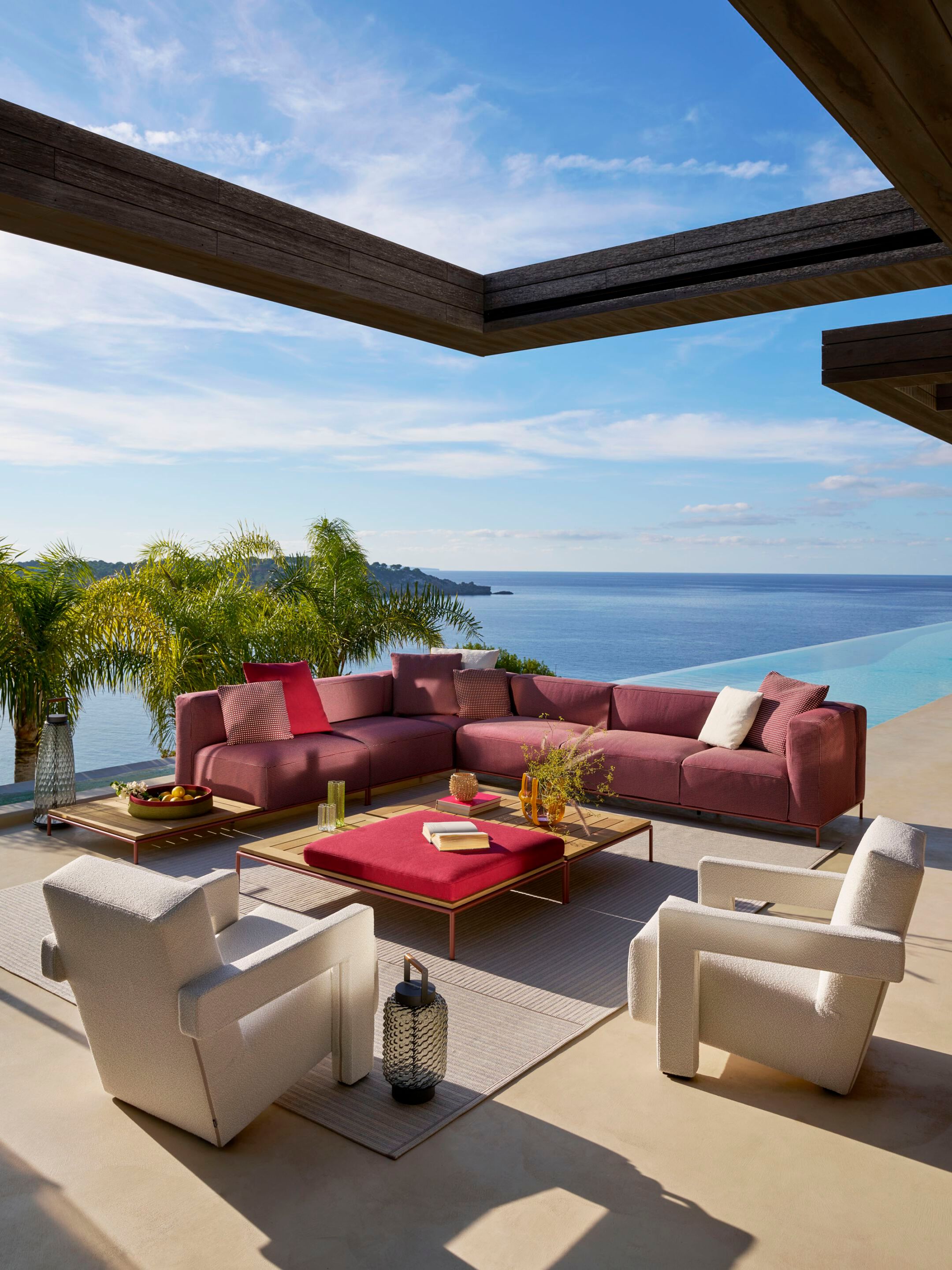 Ткань съемный садовый диван CASSINA Mex-Hi Outdoor ARCH-00104126 - Вид №3