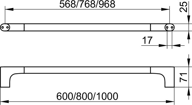 11501050600 Полотенцедержатель KEUCO Edition 400 - Вид №3