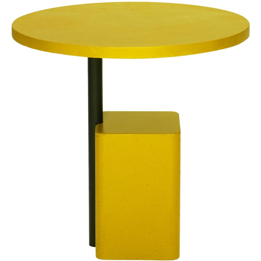 Высокий круглый журнальный столик с бетонным основанием Vela Arredamenti Арго ARCH-00093210 - Вид №4