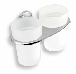 Двойной держатель стакана для зубных щеток Novaservis Metalia 11 0157.0 хром