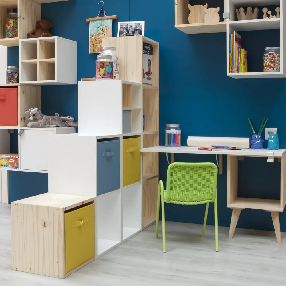 Короб Spaceo Fjord 31x31x31 см 29.7 л полиэстер цвет голубой Kub STLM-2137588 - Вид №4