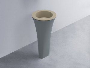 AMLA45-AV+AMPILT-LN+AMCOLT-BR Раковина Amedeo Tondo отдельностоящая cielo Enjoy + Amedeo