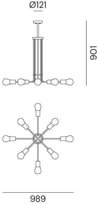 Il Fanale Подвесной светильник из латуни Astro 276.12.oot - Вид №1