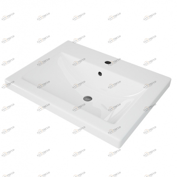 2323110 Накладная раковина под столешницу  овальная VAKO 