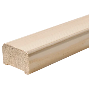 Поручень прямой сращенный хвоя сорт Прима 40 мм 40x60x3000 мм