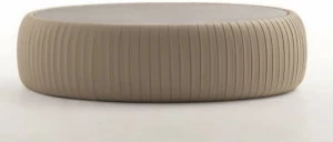 Tonin Casa Низкий журнальный столик из экокожи Plissè T7335/6