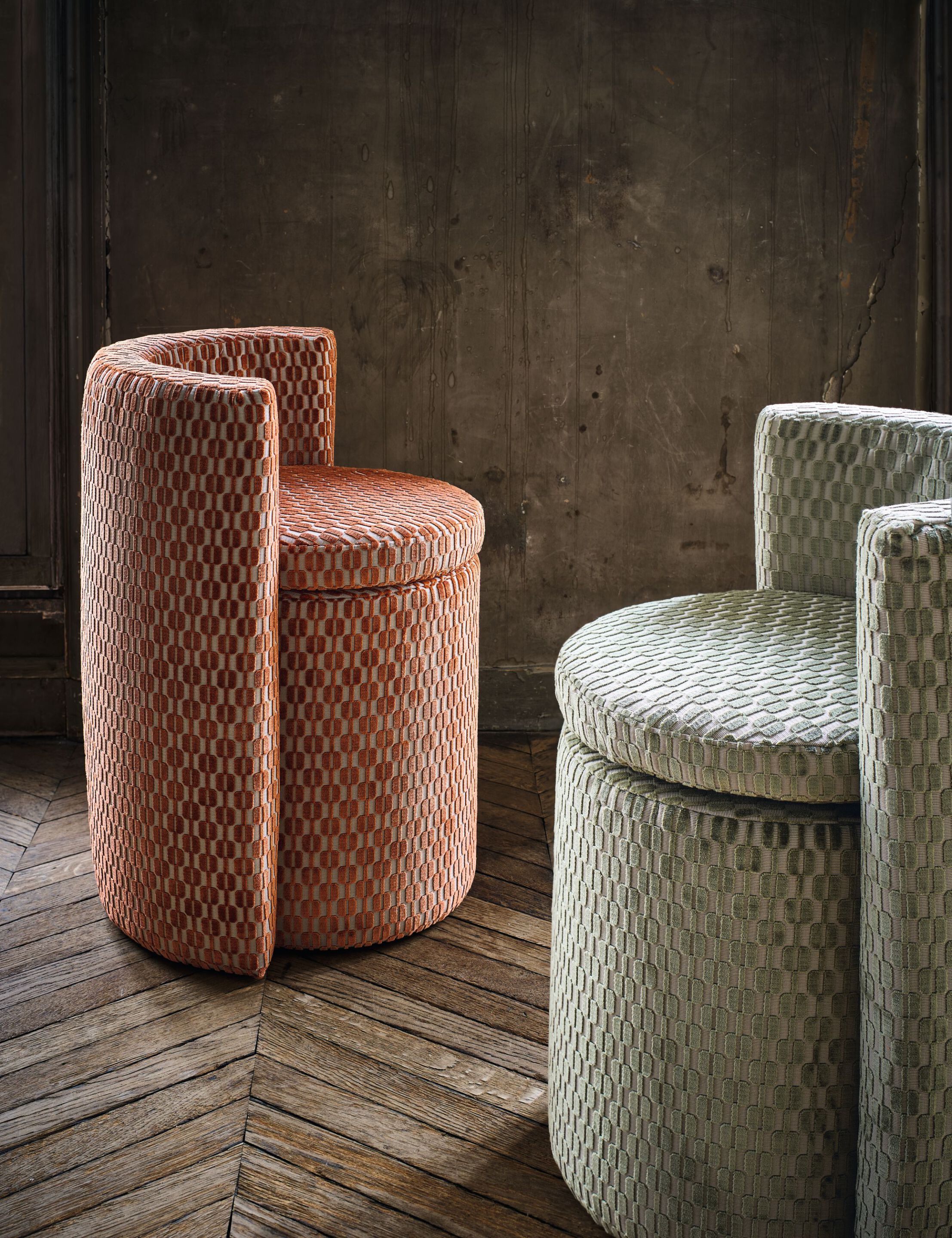 Обивочная ткань с графическим рисунком Casamance Defile ARCH-00151585 - Вид №1