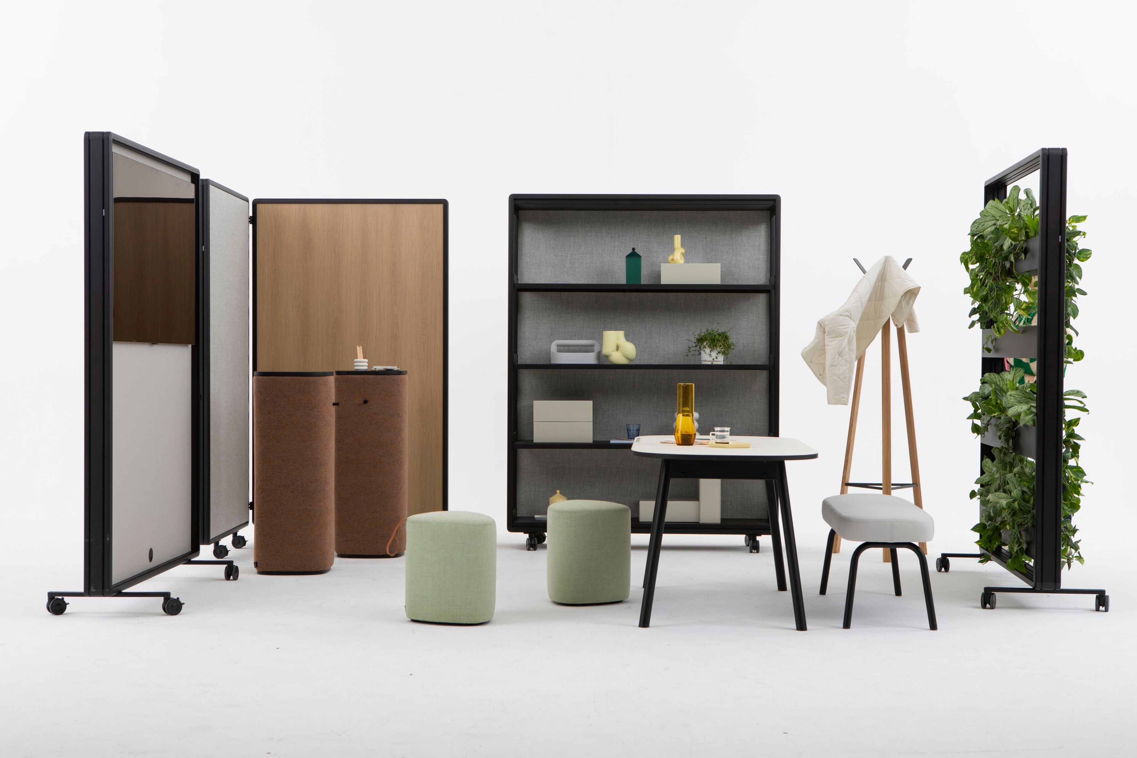 Мобильный звукопоглощающий офисный перегородка из ткани на колесах Cascando патио ARCH-00074159 - Вид №2