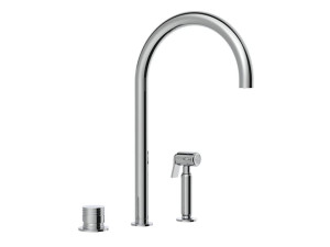 Однорычажный смеситель для кухни с 3 отверстиями