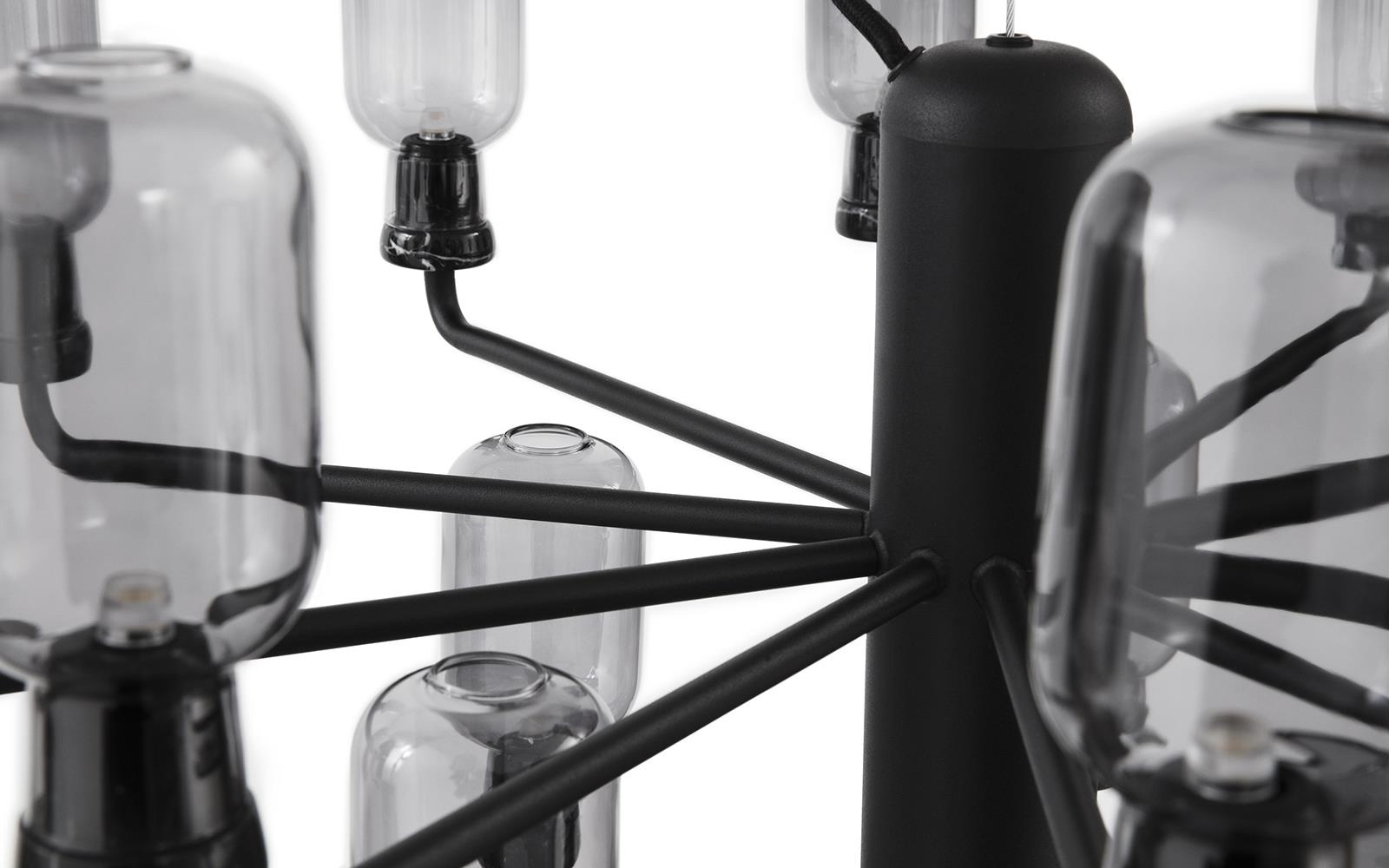 502076 Люстра Chandelier Small EU Smoke / Black Normann Copenhagen Amp  - Вид №2