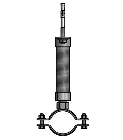 6293233 Монтажный элемент BIS Трубы резьбовые монтаж на профиле, подпятниках и т.д WALRAVEN  - Вид №2