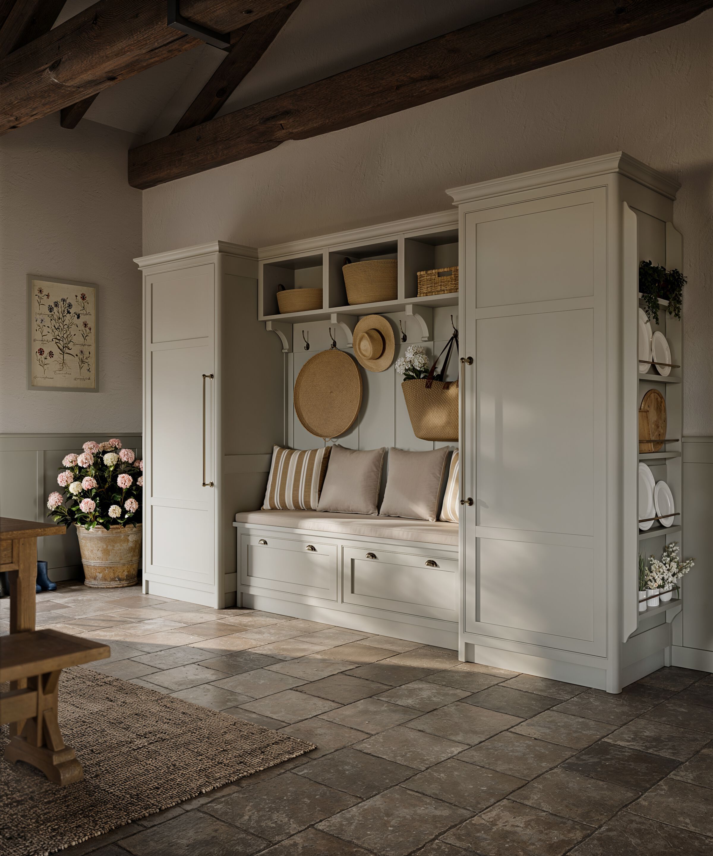 Лакированная деревянная кухня с ручками Marchi Cucine коттедж ARCH-00069262 - Вид №2