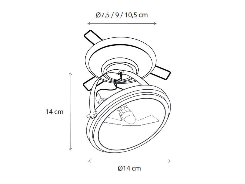 Регулируемый потолочный светильник из латуни с зажимом Authentage Lighting Centonze ARCH-00124287 - Вид №3