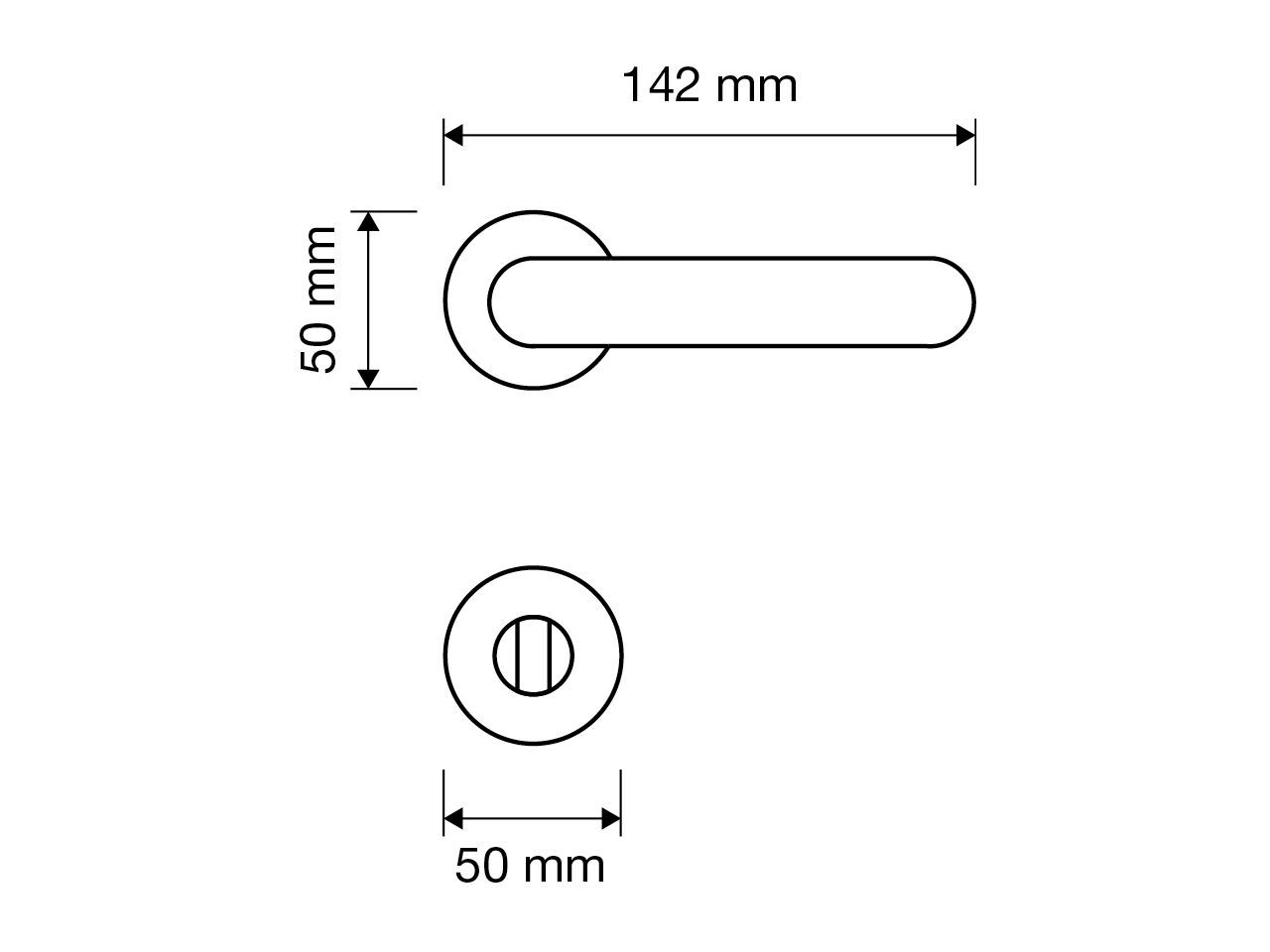 Ручка из Замака с насадкой LINEA CALI' Target ARCH-00071729 - Вид №2