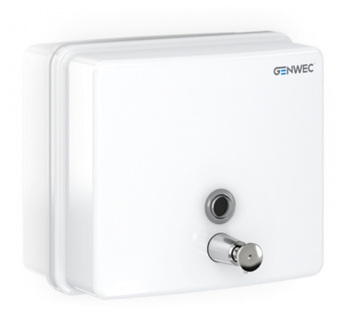 GW04 07 03 00 Genwec Дозатор мыла квадратный 1200мл белая сталь 