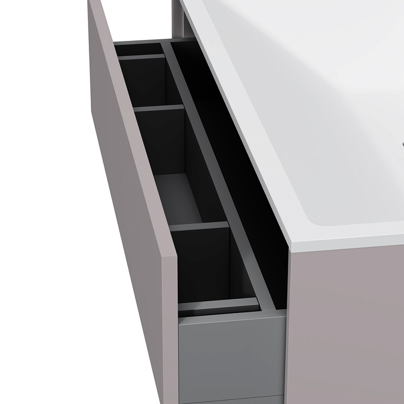 M50AFHX0803EGM INSPIRE V2.0 База под раковину подвесная 80 см 3 ящика push-to-open элегантный AM.PM Inspire 2.0  - Вид №6