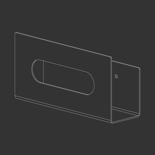 Многоцелевой полки или бумажное полотенце диспенсер L. 230 мм  STE26 CEADESIGN  - Вид №1