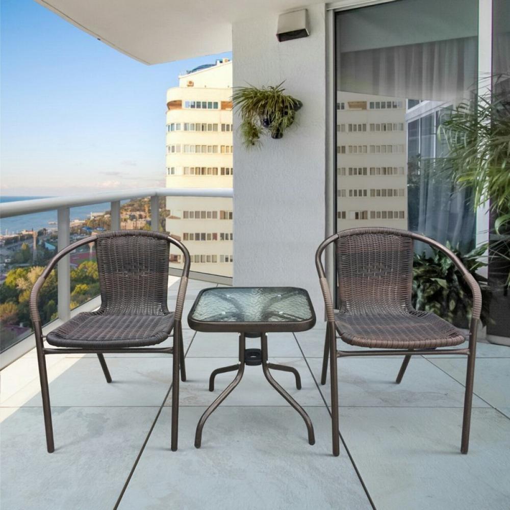 TLH-037B/055S-45х45 Brown 2Pcs Комплект мебели Асоль-3B TLH-037B/055S-45х45 Brown (2+1) Afina 