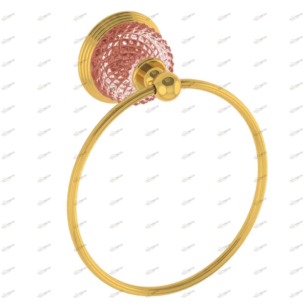 C47-510 C47-510 Кольцо для полотенца настенное АЛМАЗНЫЙ КУПОЛ Cristal & Bronze DÔME DIAMANT 