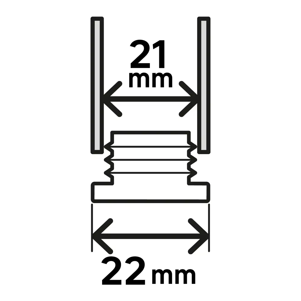 Насадка пластик 21x21 мм, цвет черный, 4 шт STANDERS STLM-2047636 - Вид №4