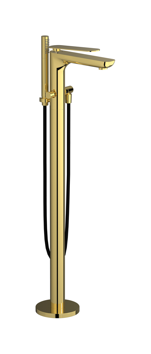 Напольный смесиель для ванны с встроенным душем. WE ARE IB k2399oo Gold K2