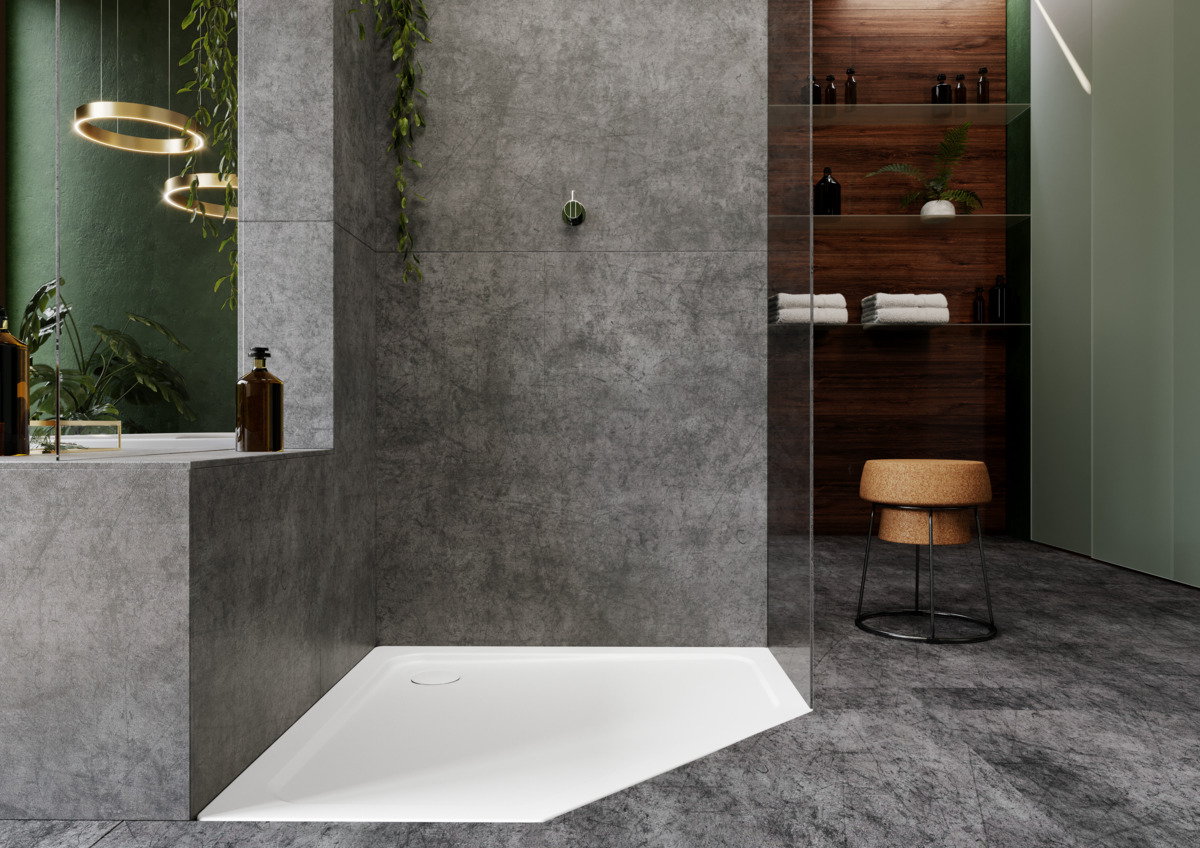 Душевой поддон KALDEWEI Сталь эмалированная 671-1 454 холодный серый 40 671-1454 - Вид №3