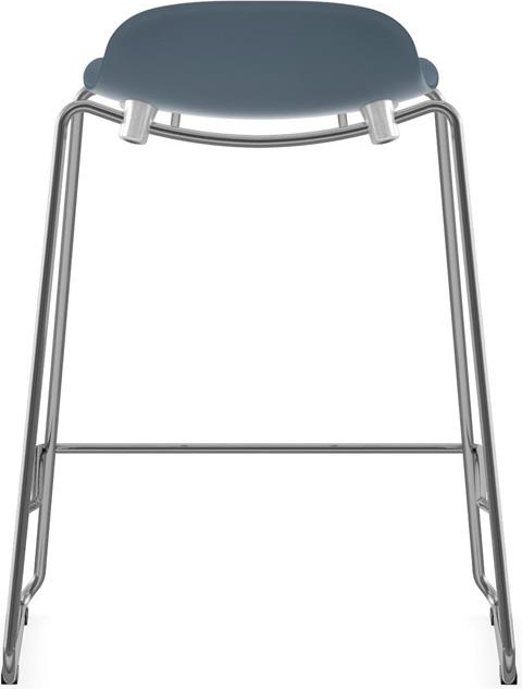 603233 Барный стул 65 см Stacking Chrome Blue Normann Copenhagen Form - Вид №3