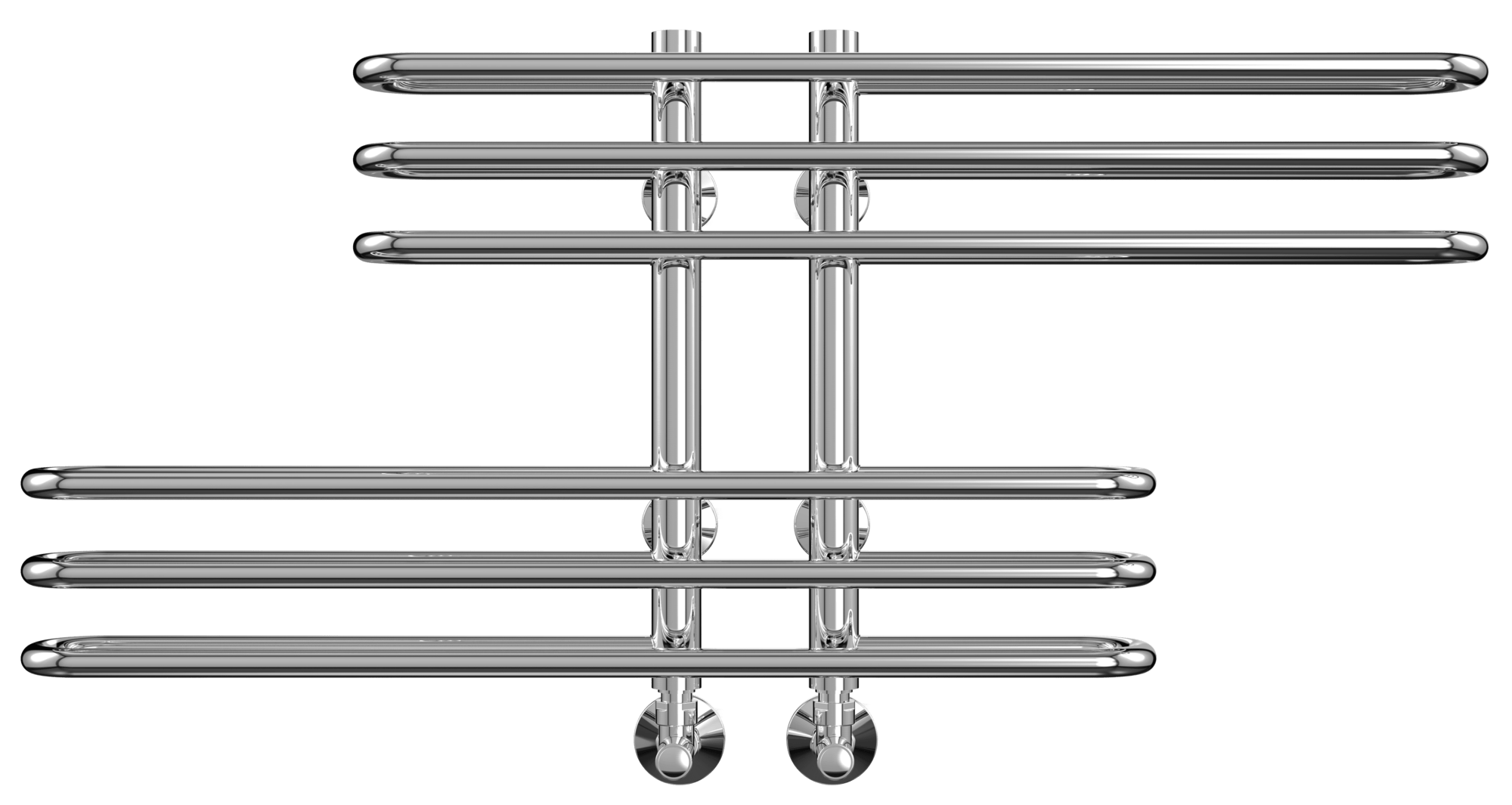 4620768886447 СТАНДАРТ Диана П6 100х416 (3+3) Полотенцесушитель TERMINUS Нержавеющая сталь - Вид №1