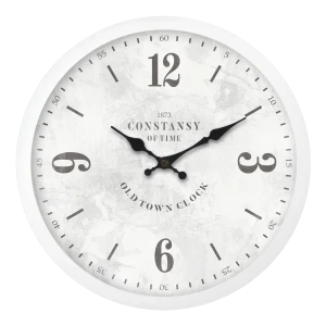 Часы настенные Troykatime Шарм круглые пластик цвет белый бесшумные ø30 см