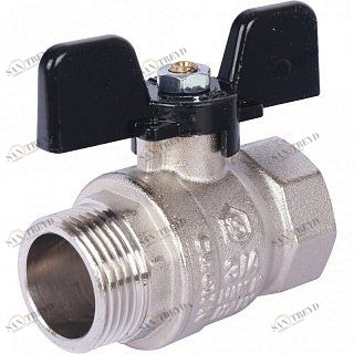 Кран шаровый STOUT ВН 1/2" стандартный проход, бабочка SVB0014000015