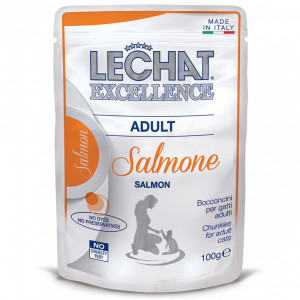 ПР0059860 Корм для кошек EXCELLENCE лосось в соусе пауч 100г LECHAT