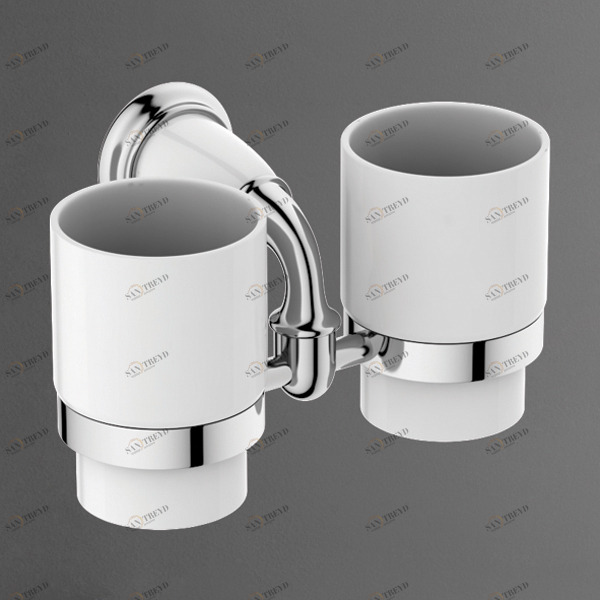 Держатель стакана настенный двойной ART&MAX BIANCHI AM-E-2602-D-Cr