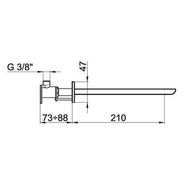AC0324015 Излив для смесителя Webert Wolo  - Вид №1