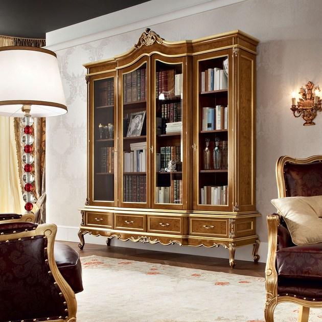 Modenese Gastone Книжный шкаф из массива дерева с ящиками Casanova sun-id-1352765 - Вид №1