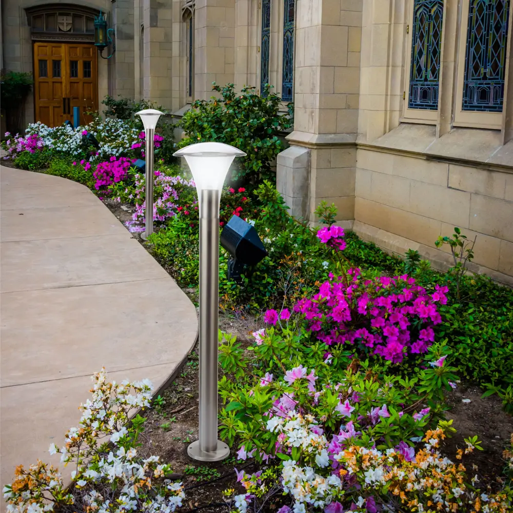 Столб уличный «Классика» 80 см цвет хром APEYRON STLM-2128294 - Вид №4