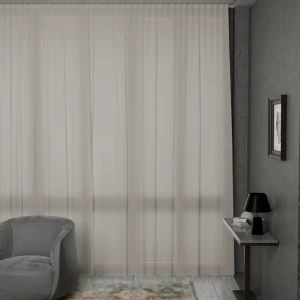 GARDEN Тюль на люверсах кремовый 300x280 см для гостиной и спальни 89390613