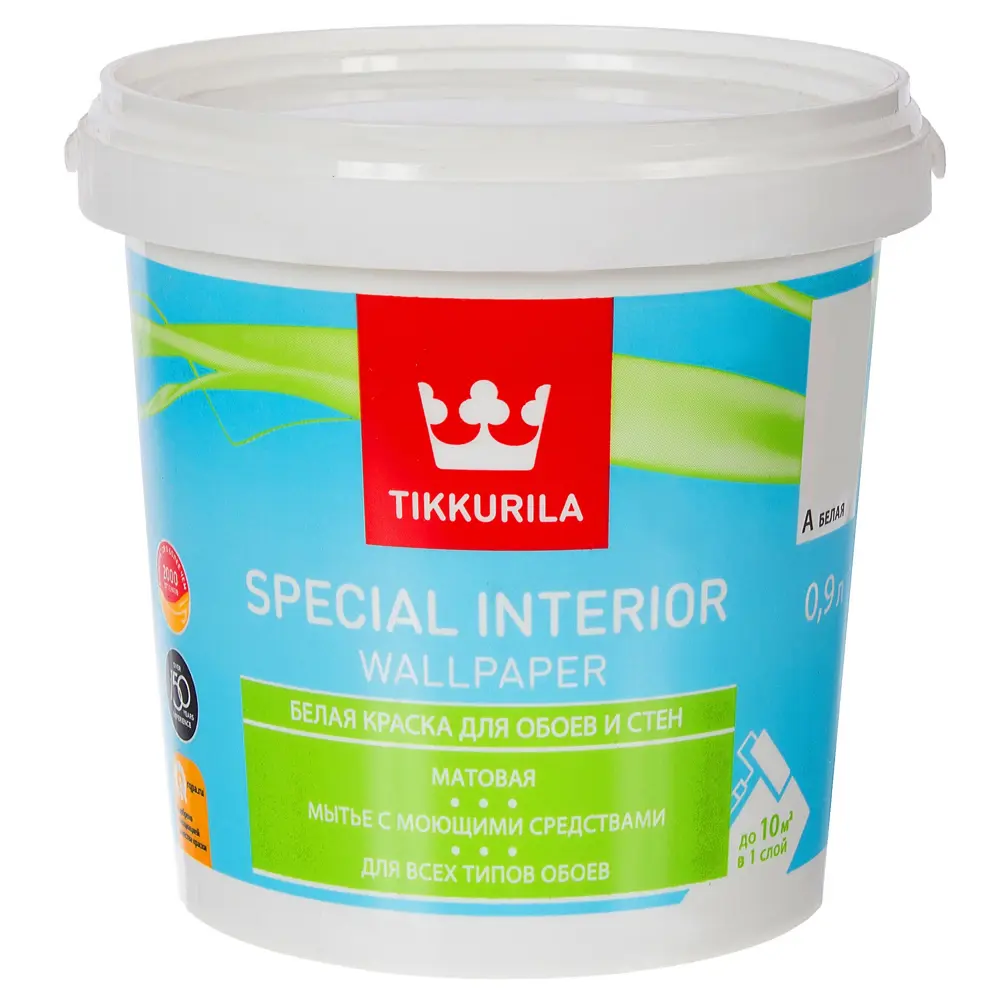 Краска для обоев Special Wallpaper база A 0.9 л Tikkurila STLM-2122019