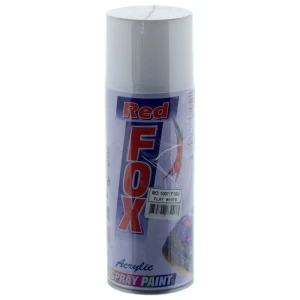 Краска аэрозольная Red Fox матовая цвет белый 400 мл