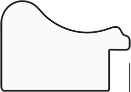 BY 0773 Зеркало в багетной раме - черненое серебро 38 mm EVOFORM Definite - Вид №3