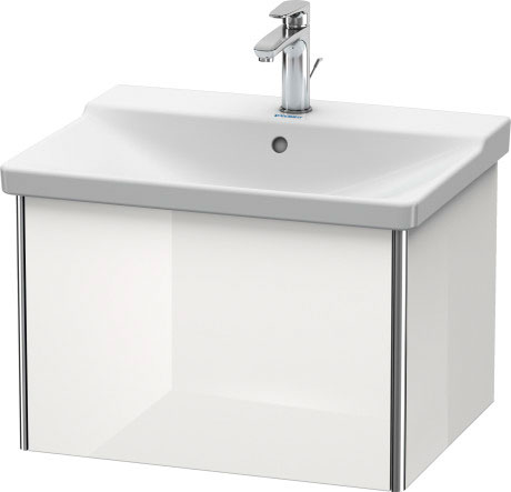 XS408004343 Тумбочка подвесная XSquare #XS4080 610 x 473 мм Базальт матовый, декор Duravit - Вид №2