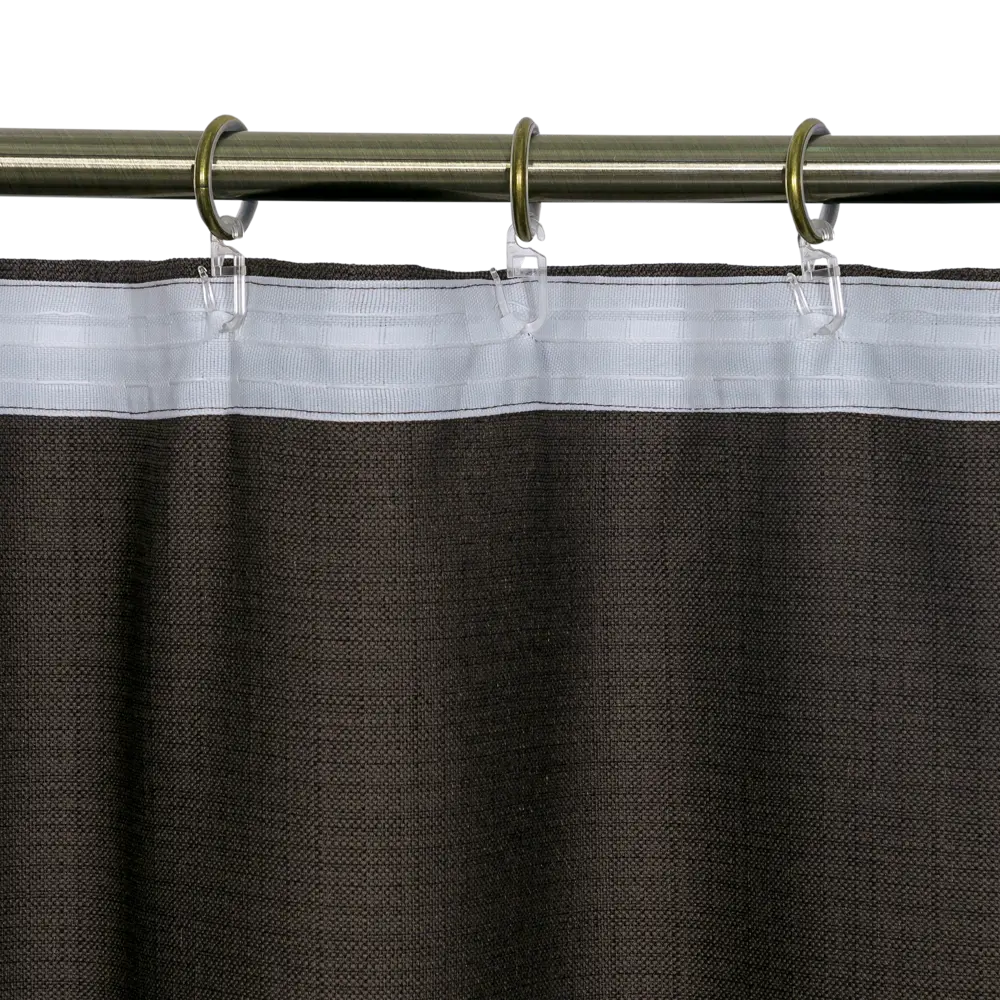 Штора на ленте «Лён», 200х300 см, цвет коричневый AMORE MIO STLM-2067992 - Вид №4
