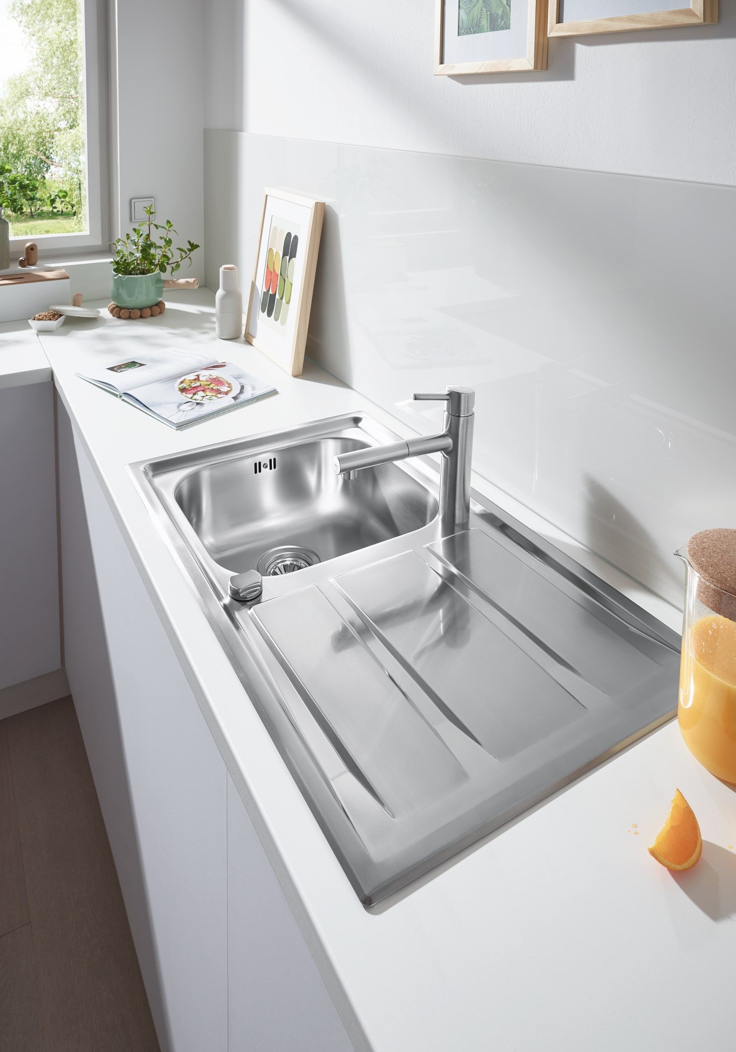 Раковина с одной чашей из нержавеющей стали Grohe K400+ ARCH-00067860 - Вид №6