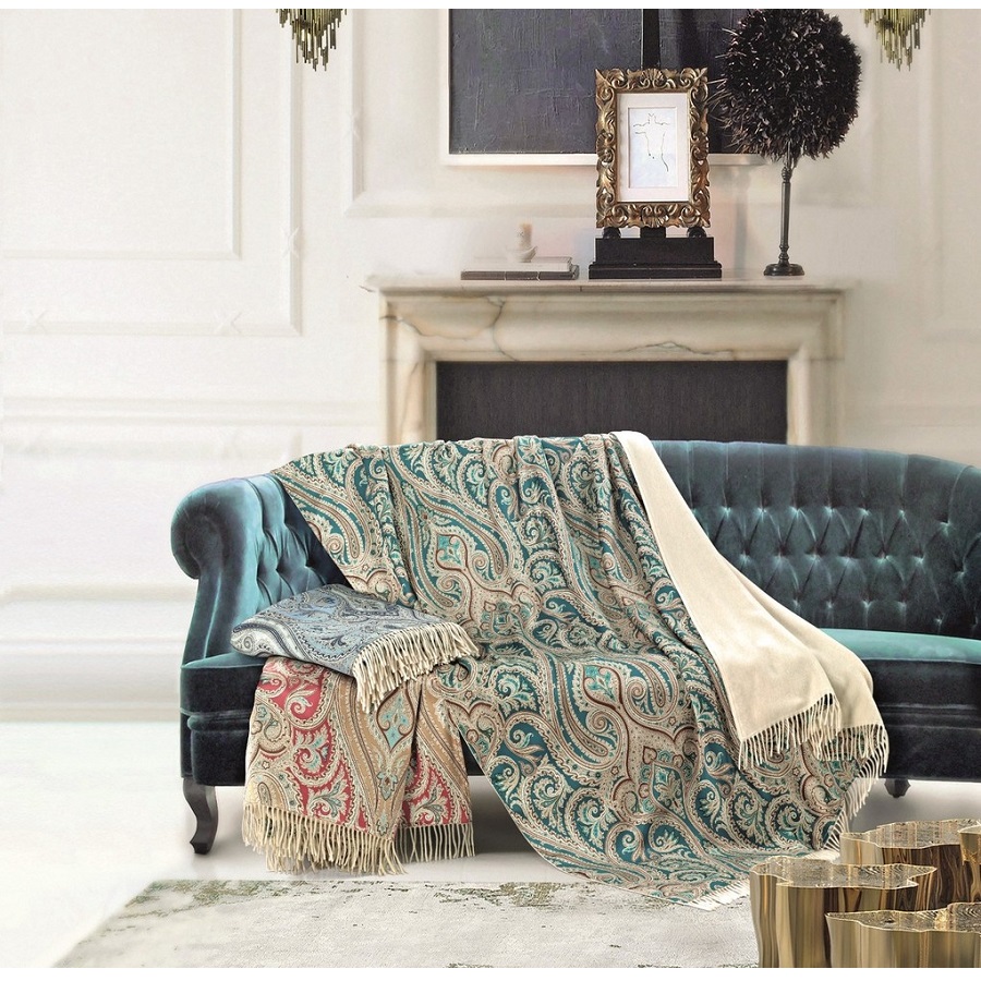 Плед-палантин Сristallo, 65х180 см, голубой MARZOTTO CRISTALLOS10103 - Вид №1